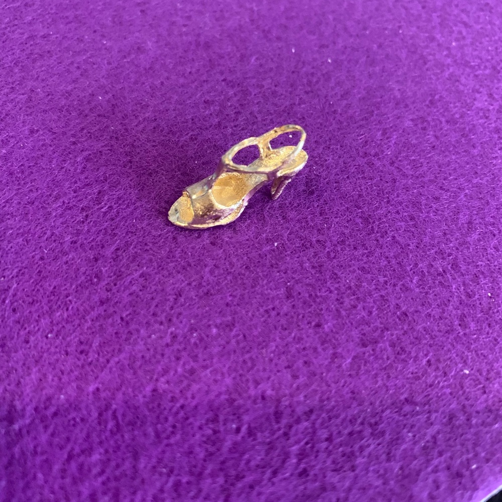 14K SOLID GOLD Hi Heel Shoe Charm/Pendant